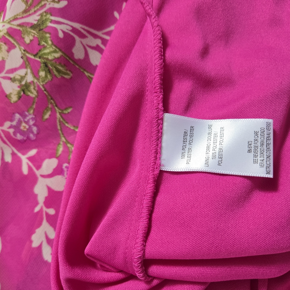 Taylor Pink Floral Midi Dress - Picture 2 of 4